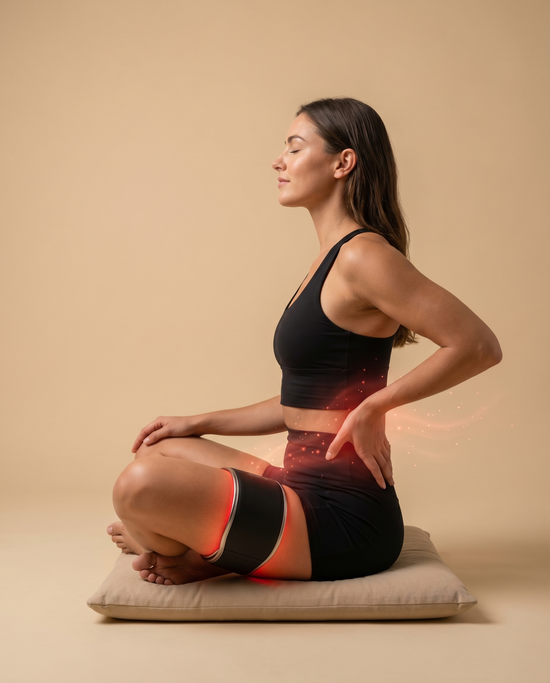 PhotoMed BandV2 supporting lower-back relief ritual