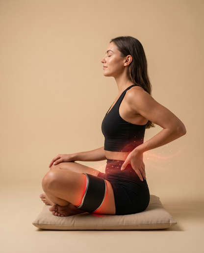 PhotoMed BandV2 supporting lower-back relief ritual